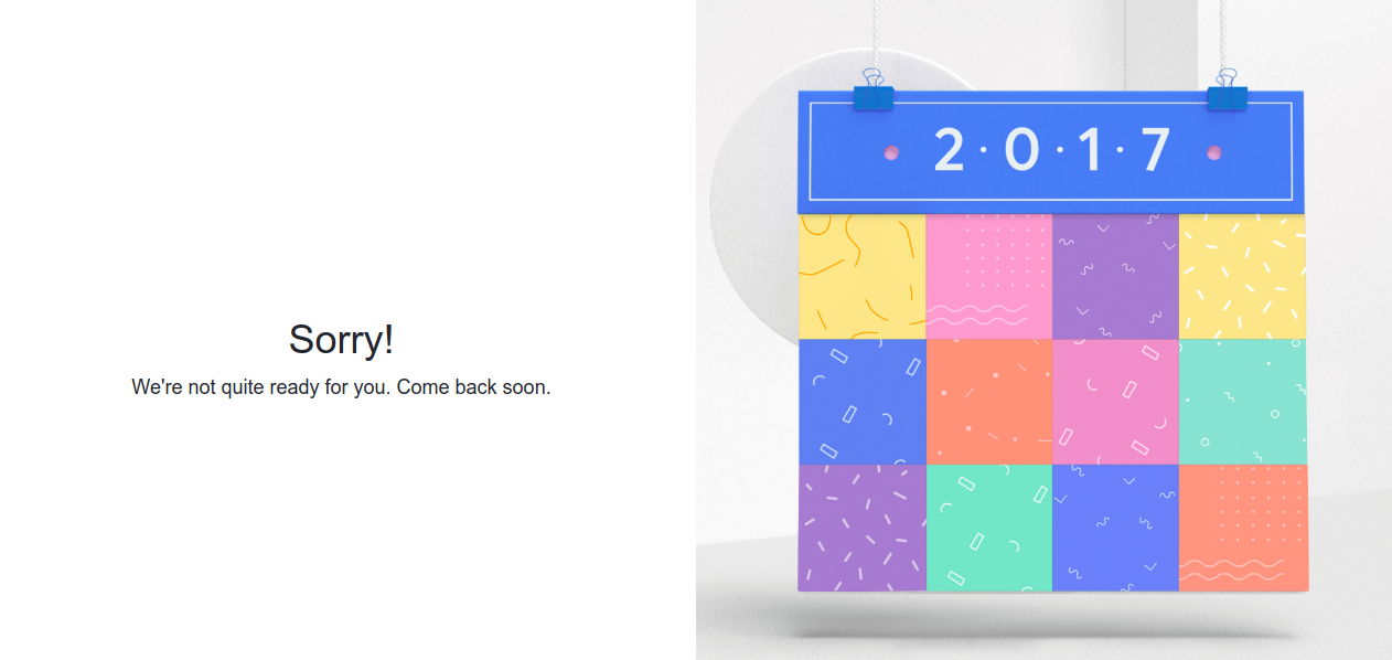 Sorry! We're not quite ready for you. Come back soon. -- Facebook Year in Review Does not Work