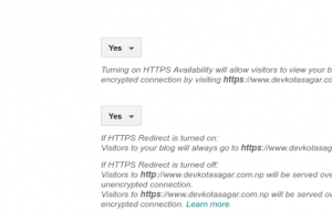 Turn on HTTPS redirect image -- How to Enable HTTPS in Custom Domain?