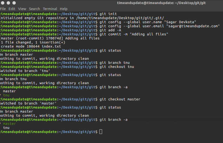Get Started with Git Version Control System - Time and Update